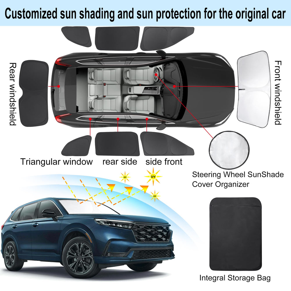 TINGLU Honda CR-V triangular rear window shade offers full coverage for privacy