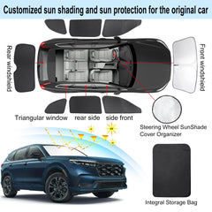TINGLU Honda CR-V triangular rear window shade offers full coverage for privacy