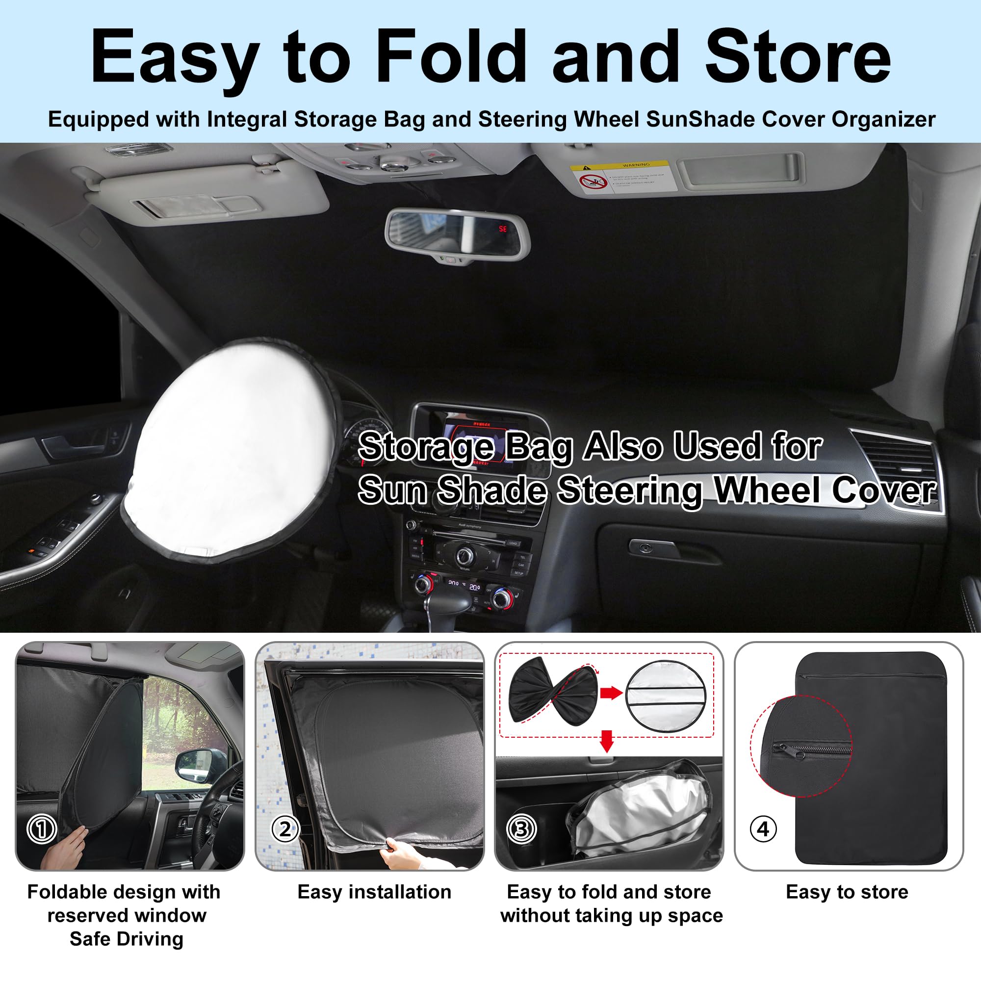 TINGLU RAV4 easy-install design lets you set up in seconds.