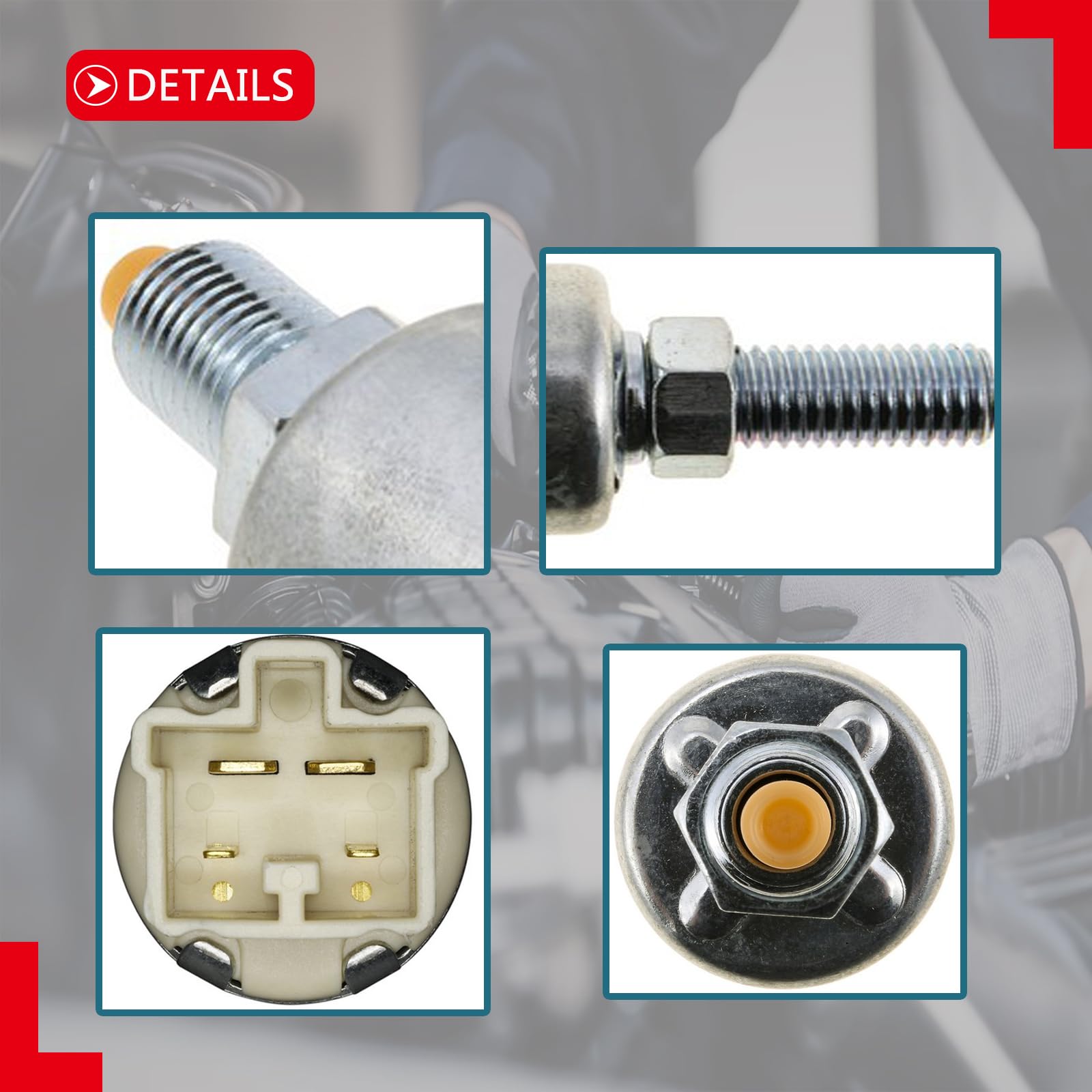 TINGYINGDA brake light switch harness with rugged wiring.