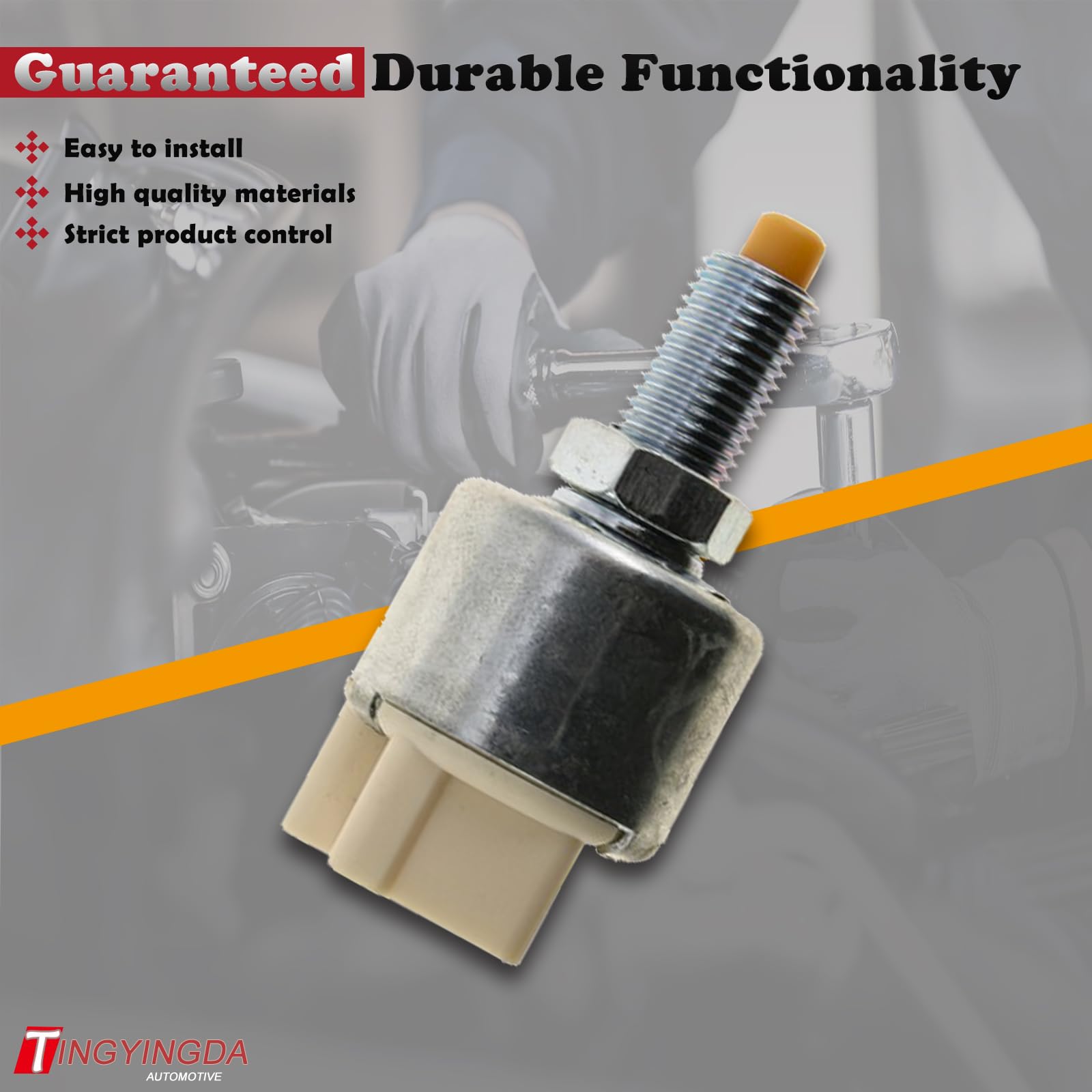 TINGYINGDA brake light switch packaging designed for secure shipping.