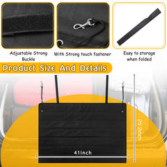 Tinideya foldable bumper mat for versatile trunk protection and compact storage