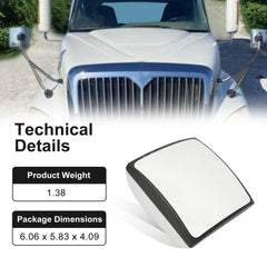 TINWID1919 chrome hood mirror close-up with a durable chrome finish