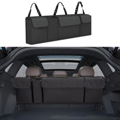 Tioollev car trunk organizer with lid keeps items secure during travel