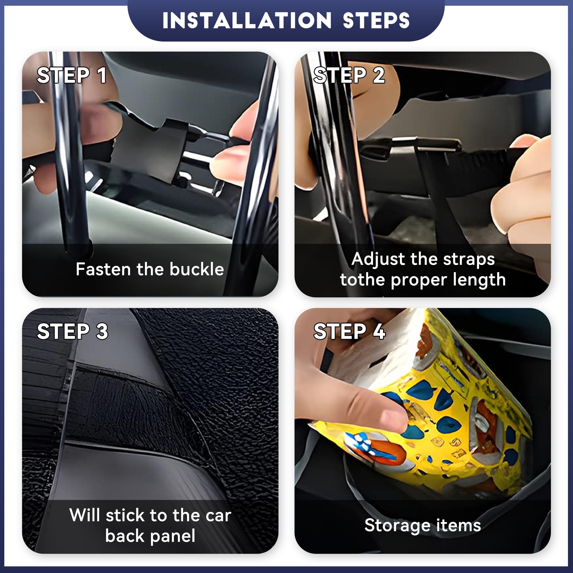 Collapsible car trunk organizer frees space when not in use