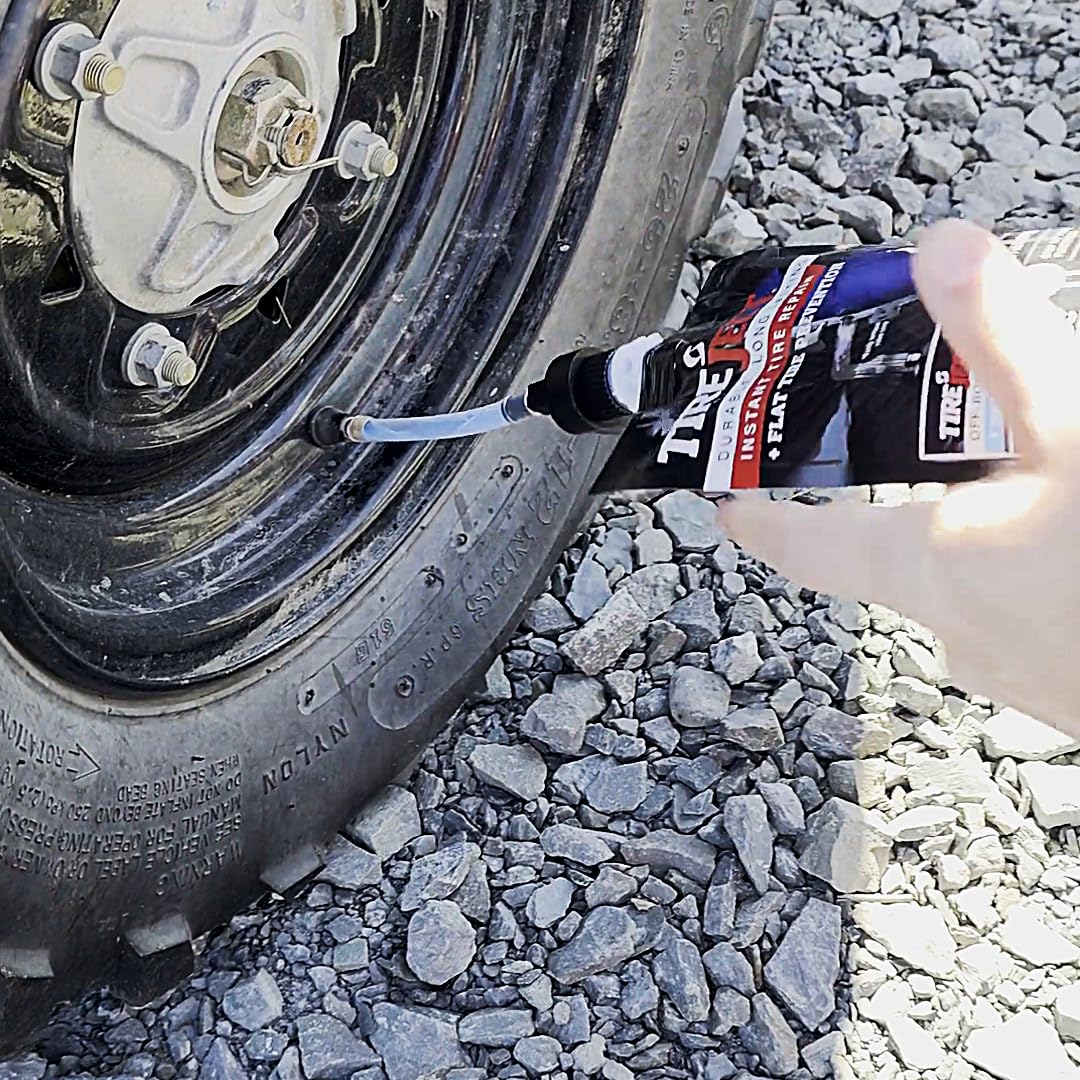 TireJect tread puncture seal up to 3/8 inch on tires.