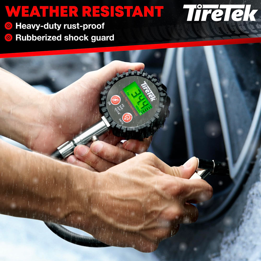 TireTek heavy-duty steel construction demonstrates durability for all-weather use.