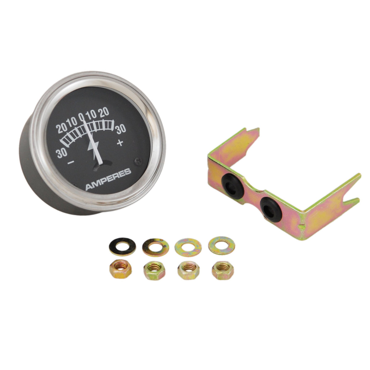 Tisco Ammeter Gauge front view, 30-0-30A scale, ideal for precise electrical monitoring.