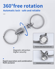TISGOOG detachable chain rings for car keys setup