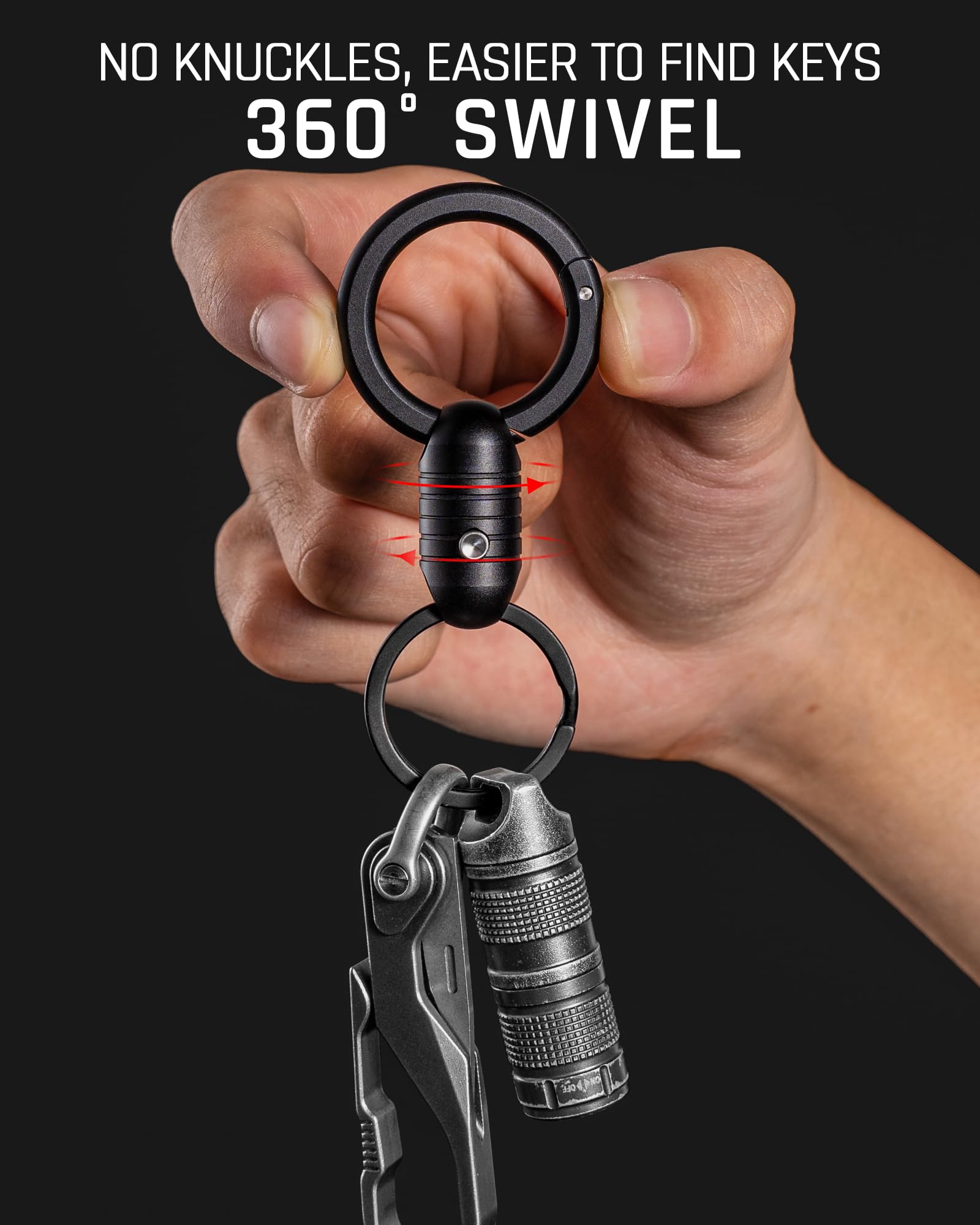TISUR Everyday carry solution manages keys and gadgets with easy release.