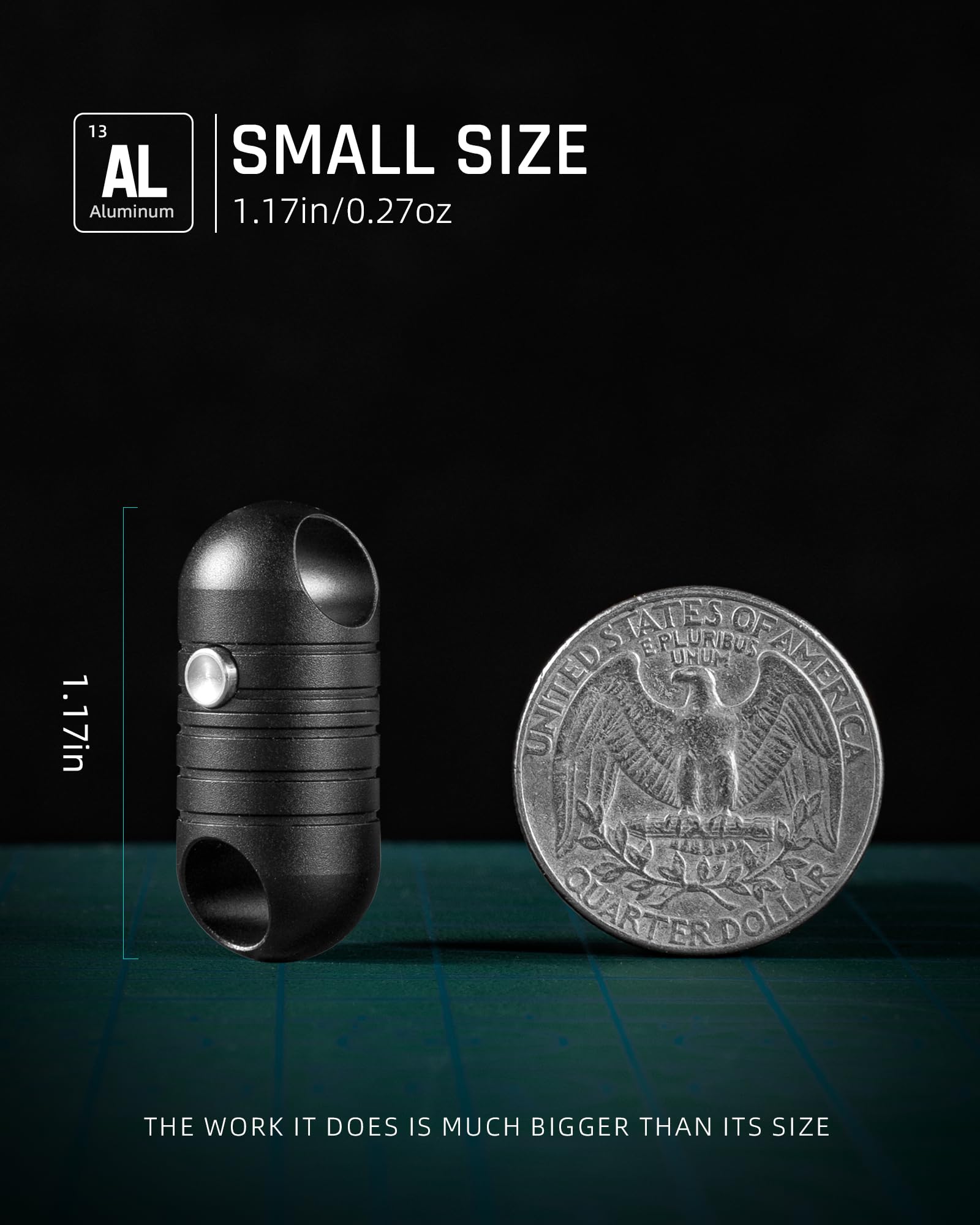 TISUR keychain demonstrates strong magnet capable of holding up to 20 pounds.