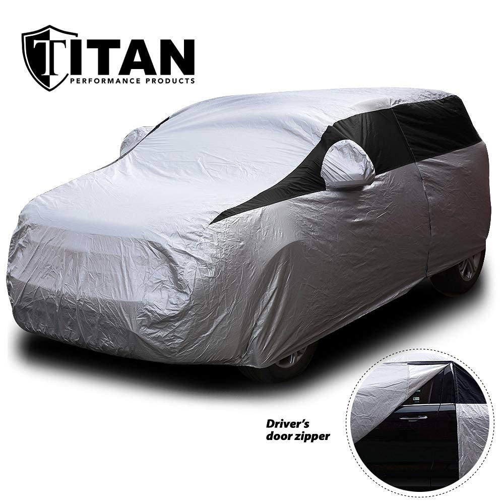 Close-up of Titan 210T waterproof layers for rain protection.