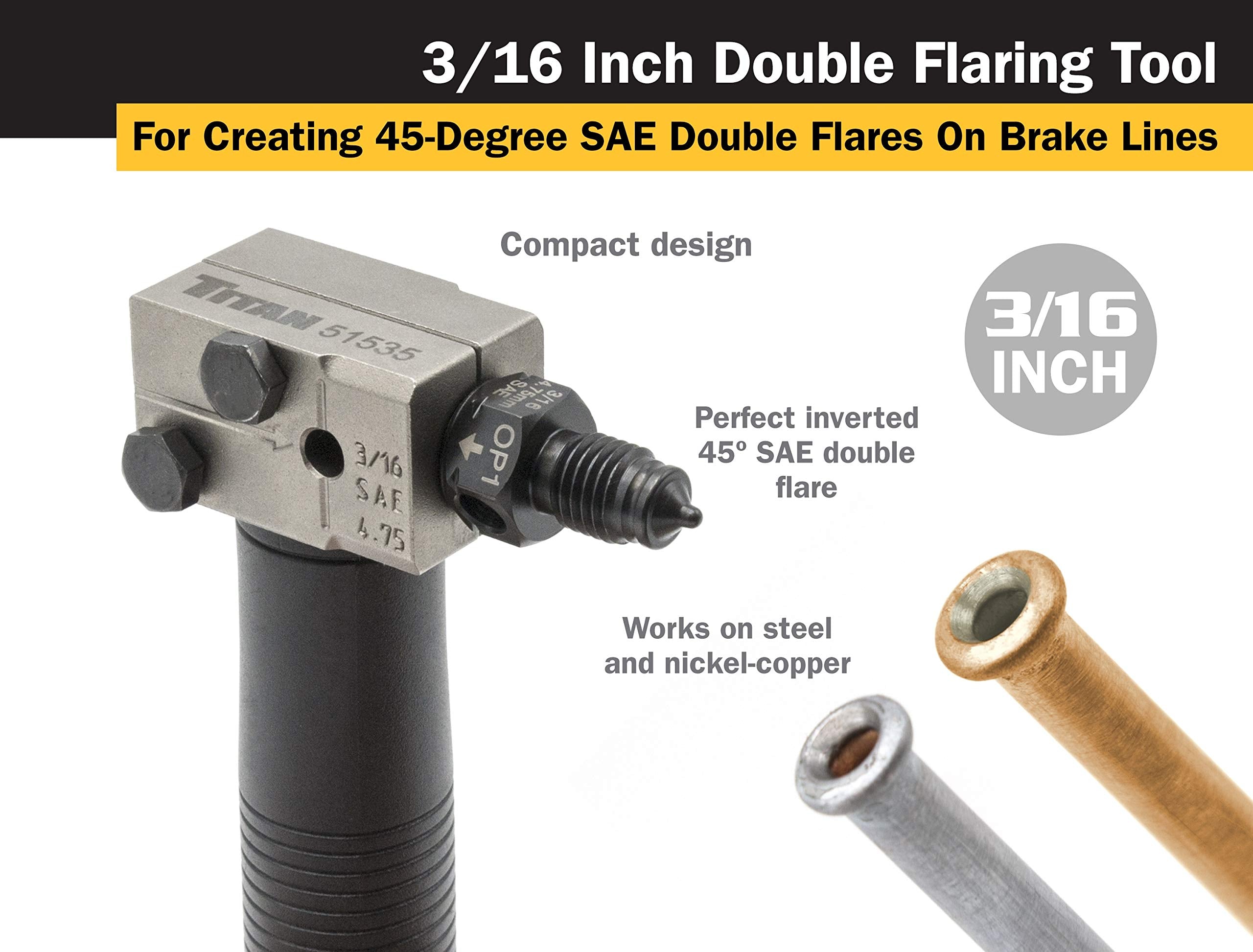 Titan 51535 OP1/OP2 punch aligns flare punch for accuracy.