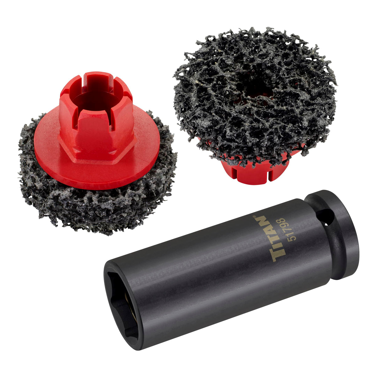 Titan 51798 hub cleaning tool remove rust for precise hub installation