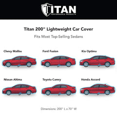 Titan Jet Black Poly 210T driver-side zipper enables easy access.