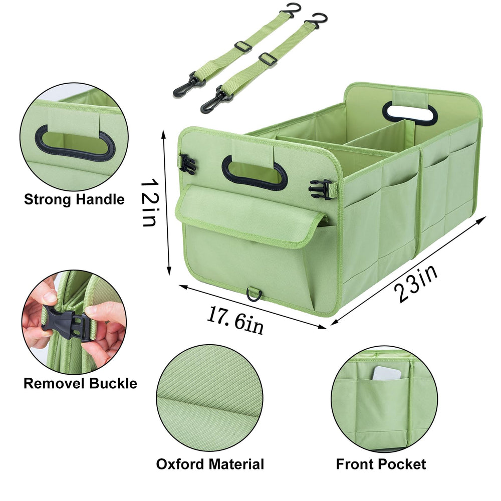 titiyiof trunk organizer 70L capacity suitable for SUV or sedan trips