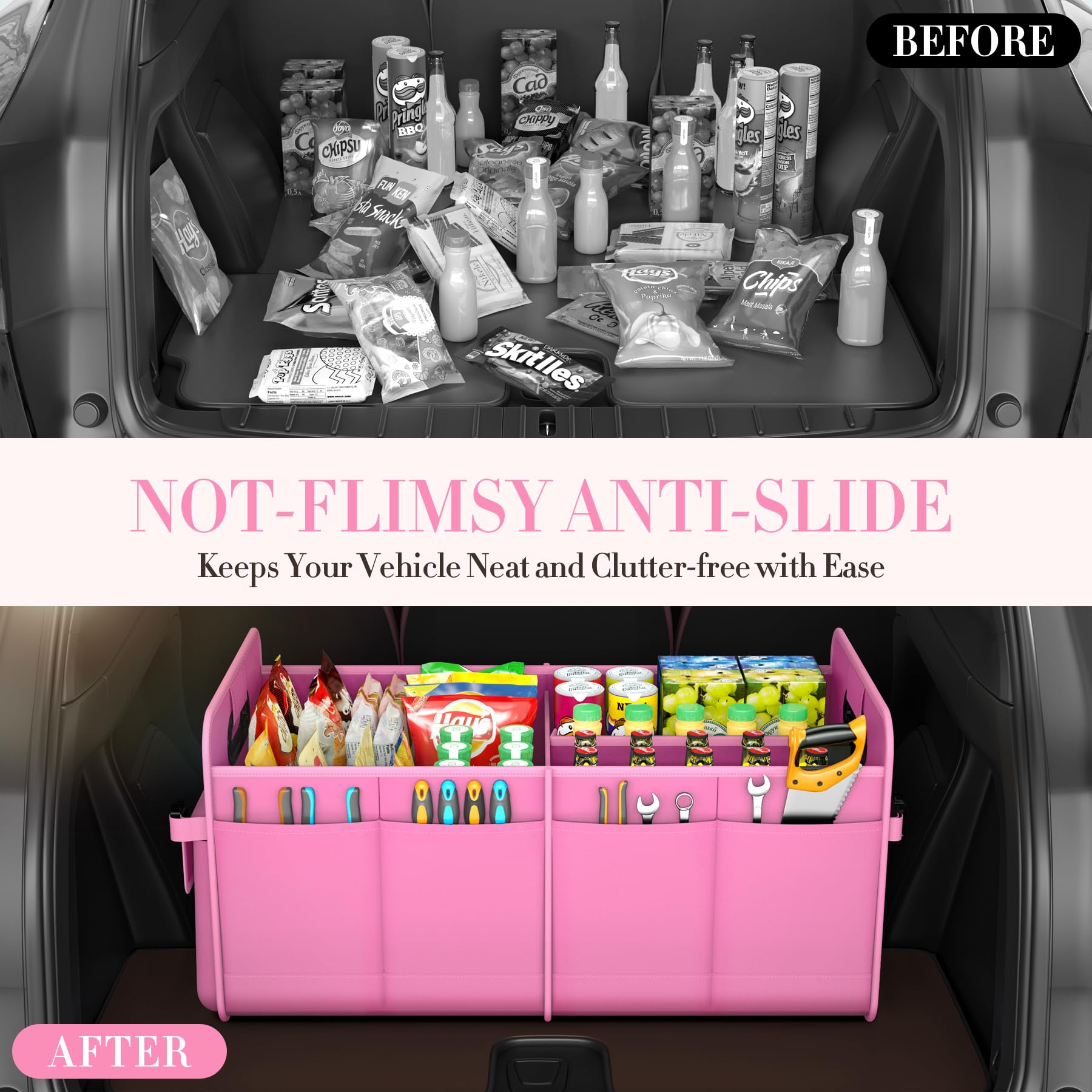 titiyiof trunk organizer waterproof 600d fabric protects contents