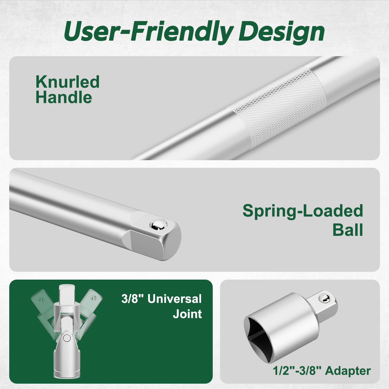 TIWINTUL extension bar 6in adds leverage for stubborn plugs.