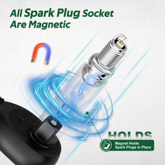 TIWINTUL spark plug socket 9/16 inch supports versatile engine maintenance.