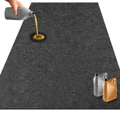 TIXANF garage floor mat under car protects concrete from oil and dirt.