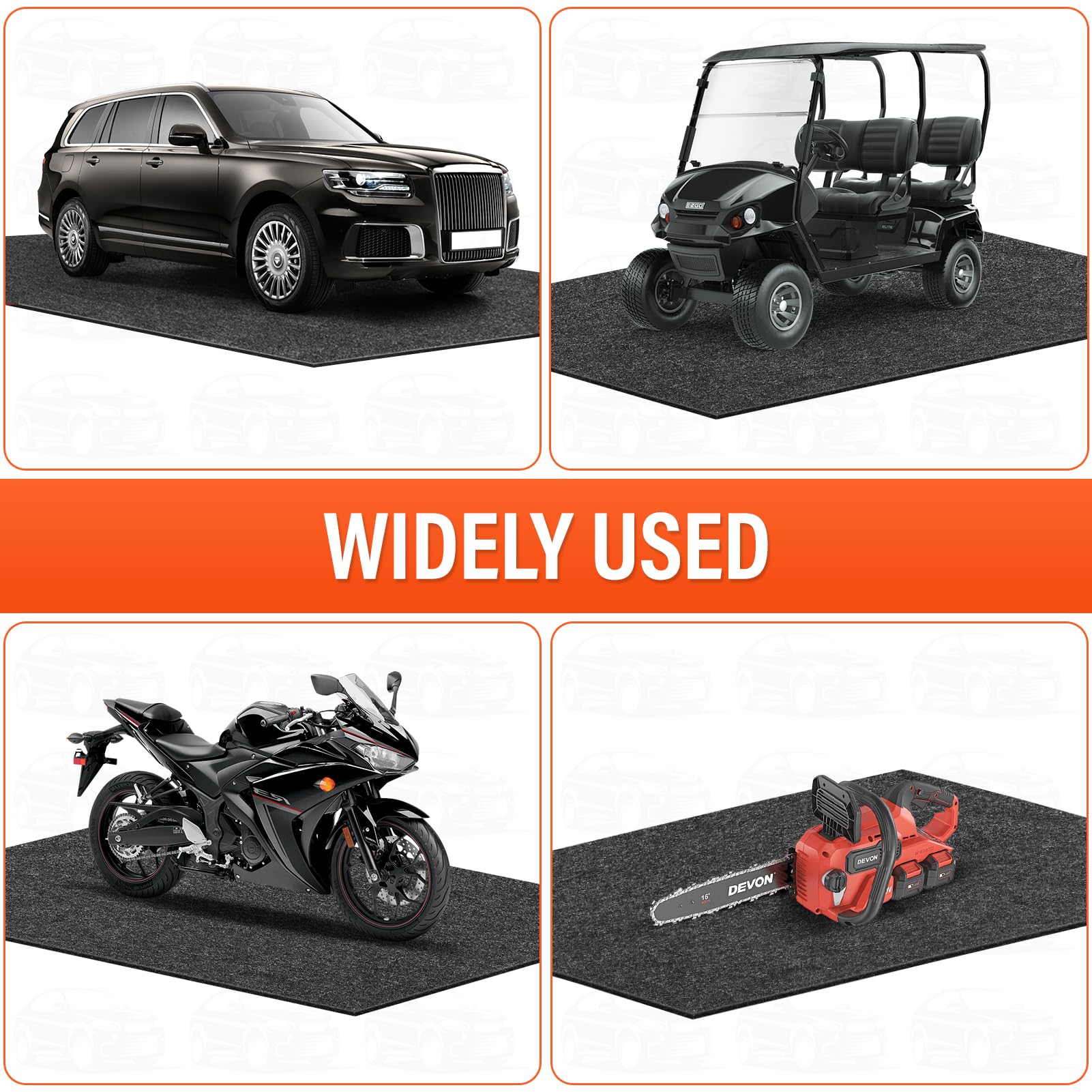 TIXANF mat versatile for garage, trunk, kitchen, and more.