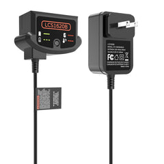 TKDY LCS1620B 20V charger front view for quick setup with 20V batteries.