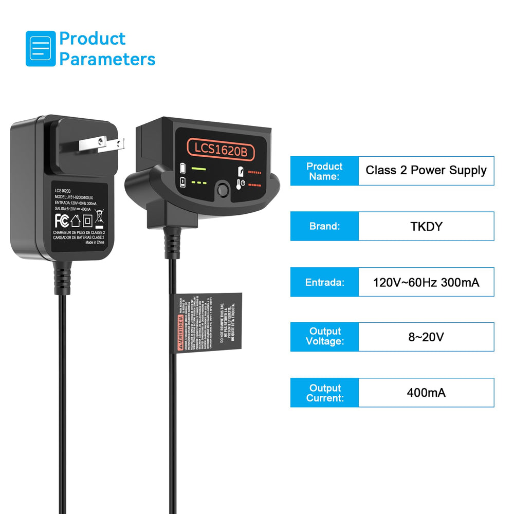 TKDY LCS1620B shows LED indicator for charge progress at a glance.