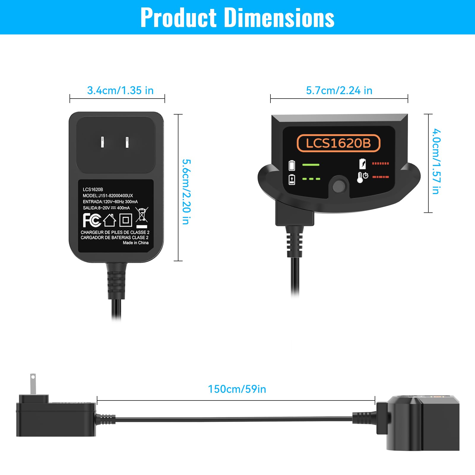 TKDY LCS1620B use with Black+Decker batteries in real world tasks.