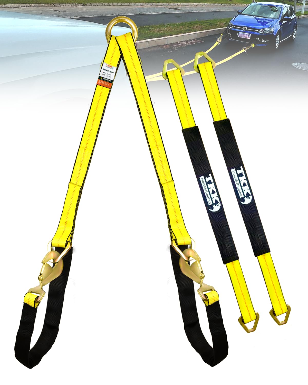 TKK heavy-duty V-Bridle strap close-up for rugged recoveries