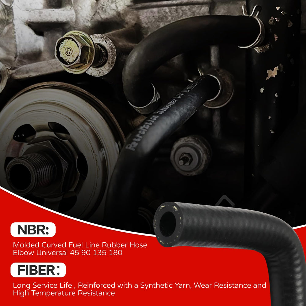 TKKEUEP fuel line elbow assembly for quick connections and longer runs
