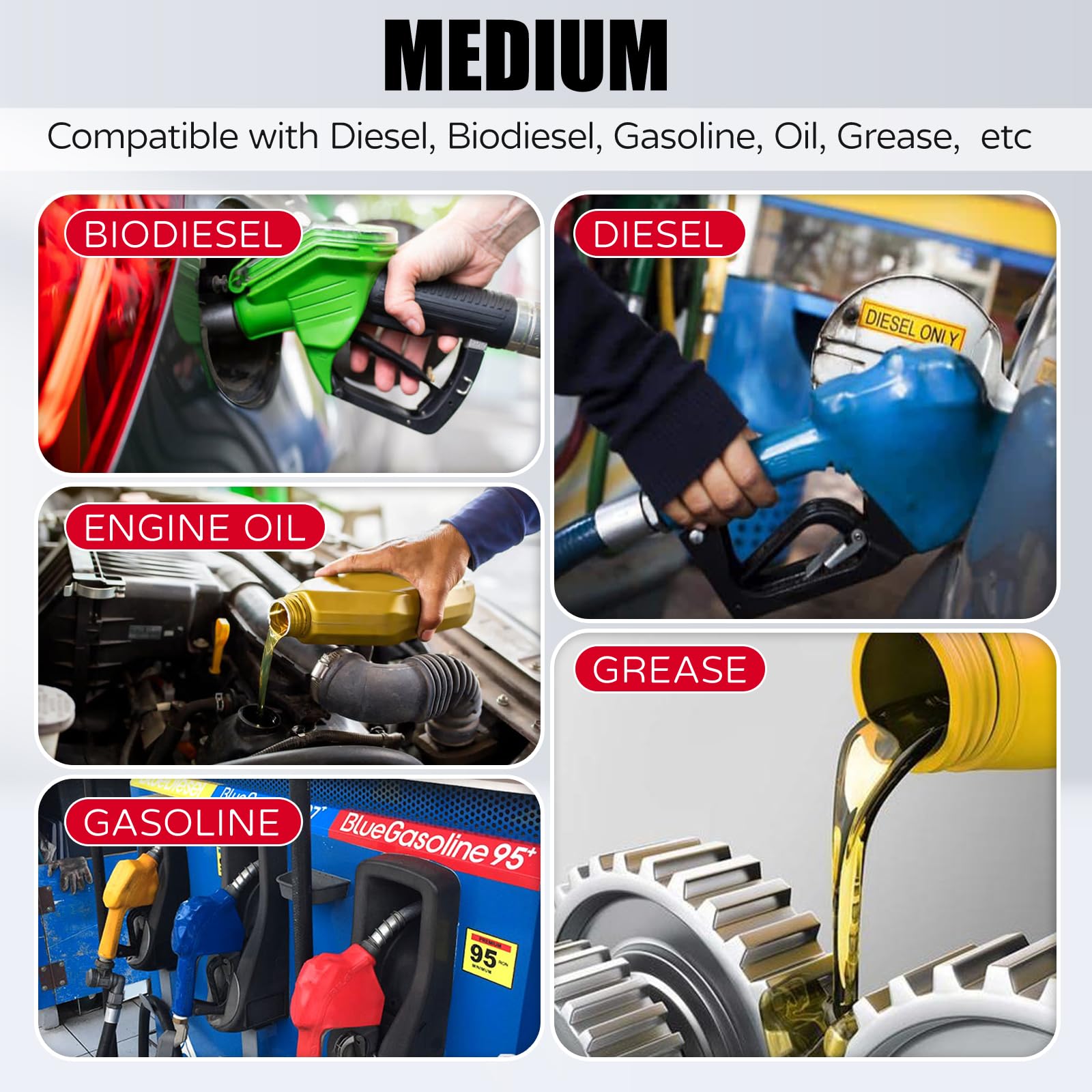 TKKEUEP molded fuel line 180-degree bend for full-radius turns in tight spaces
