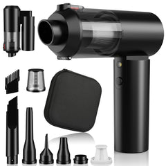 Tkkich cordless car vacuum in 4-in-1 design for quick, thorough car cleanups.