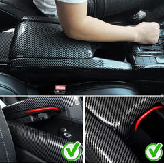 Installed TKREENO armrest cover on Civic dashboard perspective
