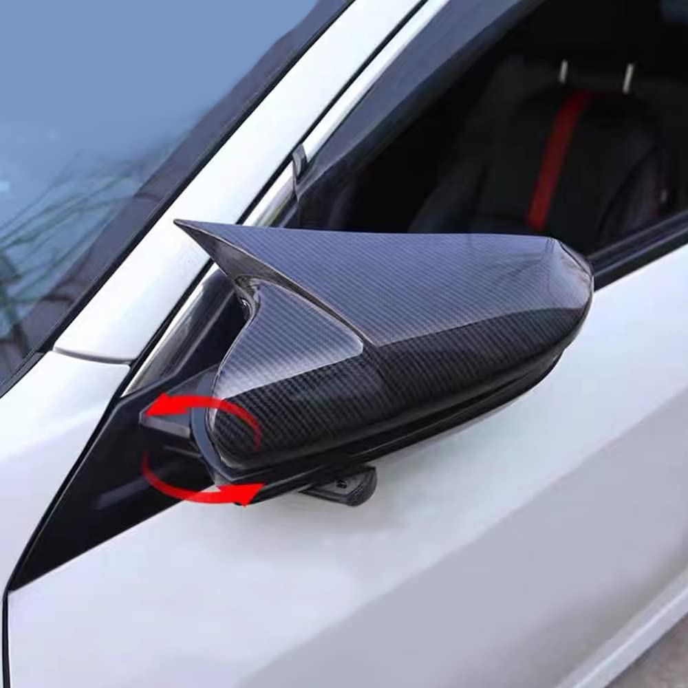 TKREENO carbon fiber mirror cover kit refreshes exterior with refined texture.