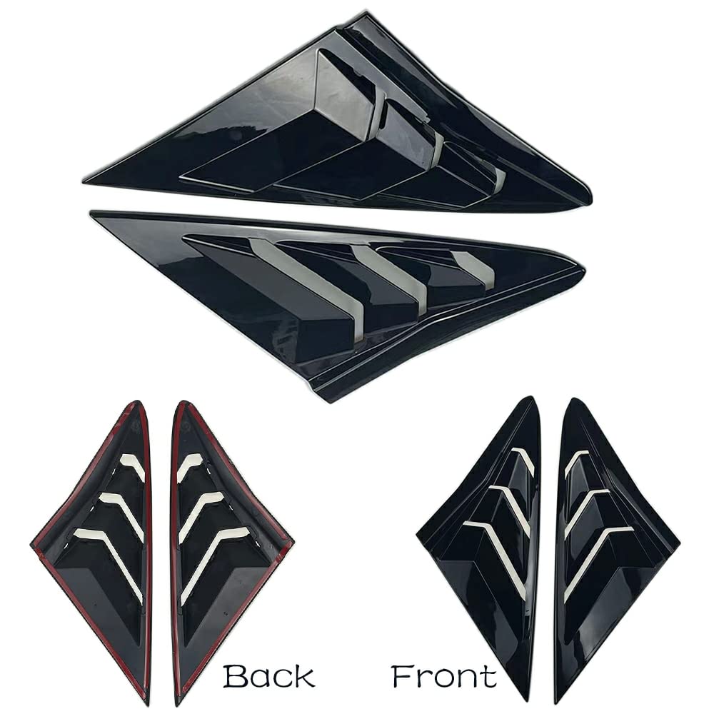 TKREENO bright-black louvers on Honda Civic Hatchback create distinct, high-class look.