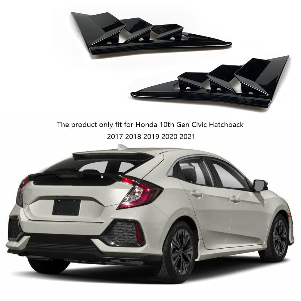 TKREENO ABS rear window louvers offer durable finish and simple adhesive installation.