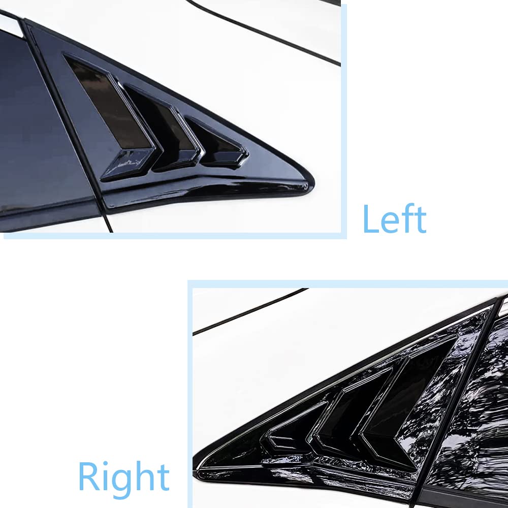TKREENO rear-side louvers for Civic Hatchback preserve visibility while elevating exterior design.