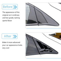 TKREENO rear vent window louvers for Honda Civic Hatchback enhance style and airflow.