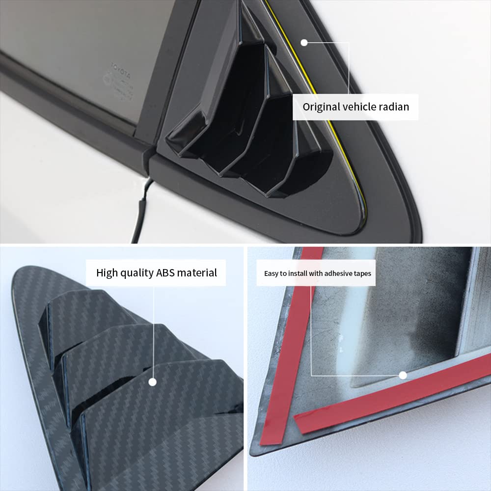 TKREENO quarter-window louvers upgrade exterior appearance with durable ABS and factory-fit precision