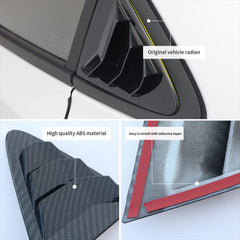 TKREENO quarter-window louvers upgrade exterior appearance with durable ABS and factory-fit precision