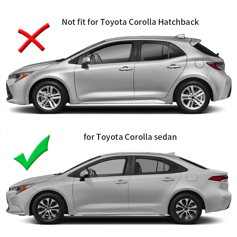 TKREENO rear air vent louvers complement Corolla sedan with subtle luxury and privacy