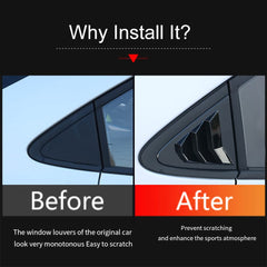 TKREENO window louvers decorate the Corolla, providing enhanced aesthetics and a modern silhouette