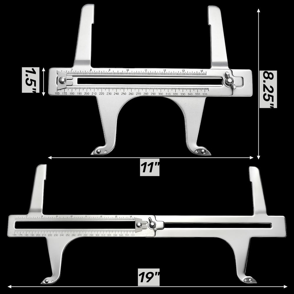 Tlence brake measure tool with wingnut lock ensuring secure, repeatable drum settings.
