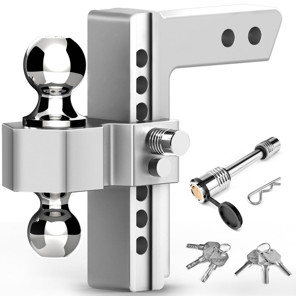 Tlvuvmo adjustable hitch with 8-inch drop for versatile towing