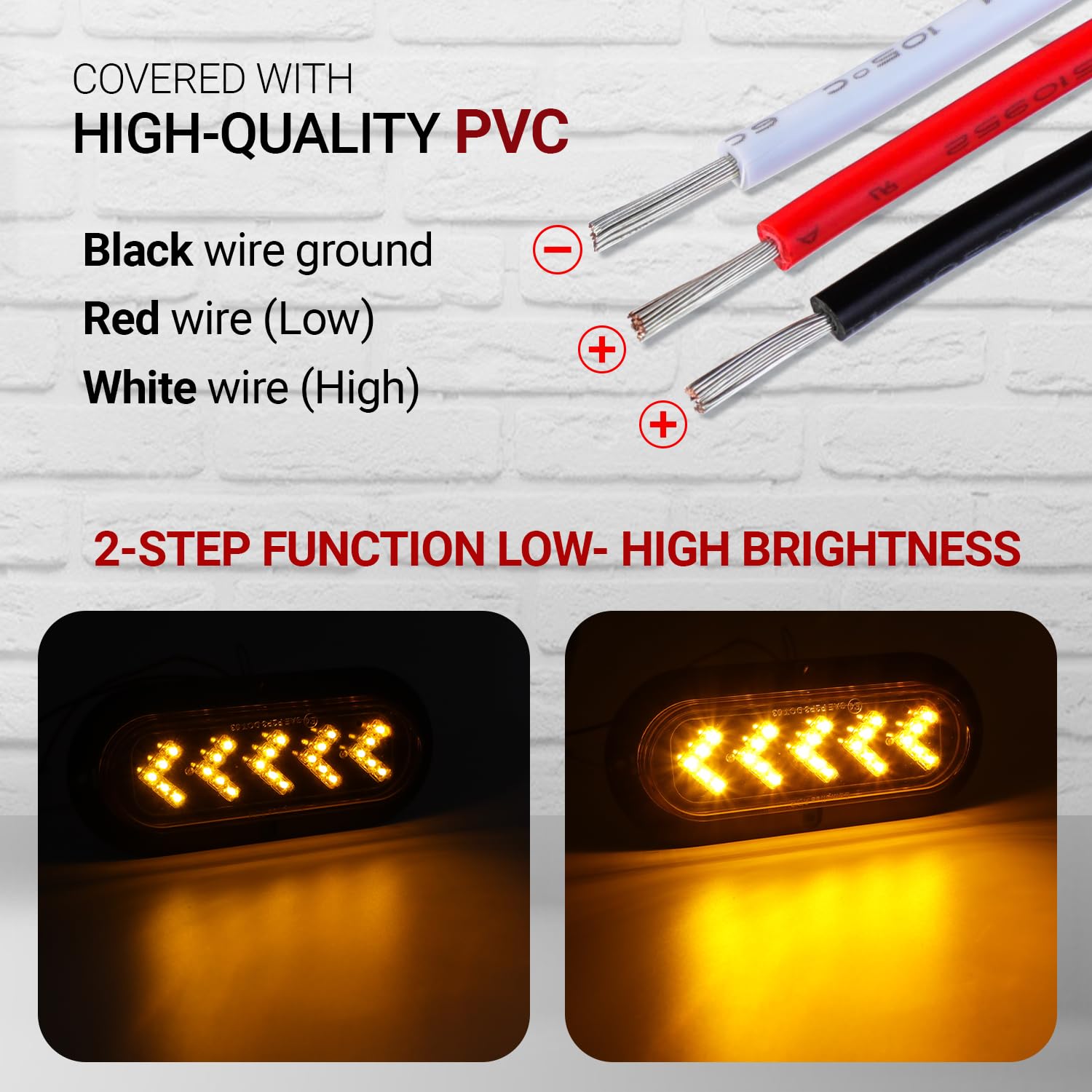 TMH 12V DC operation with 3-wire brightness control