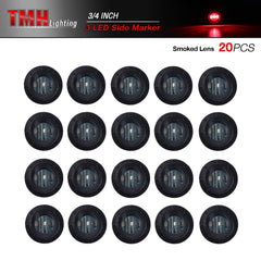 TMH red LED marker light compact round design ideal for RV and caravan installs