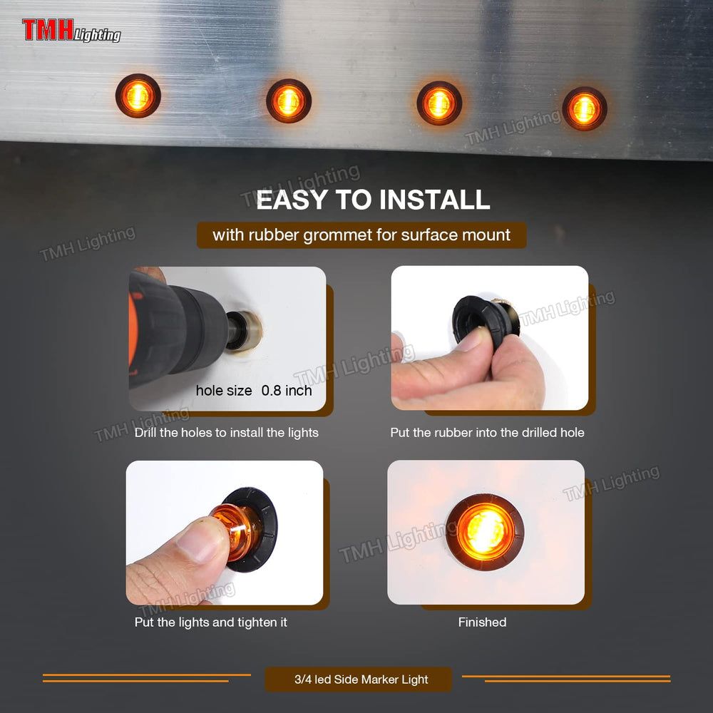 TMH 50-pack marker lights bundle provides ample spares for fleet maintenance.