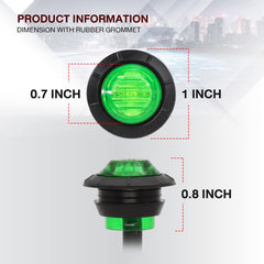 TMH 60 lumen compact round LED marker light with bright output.