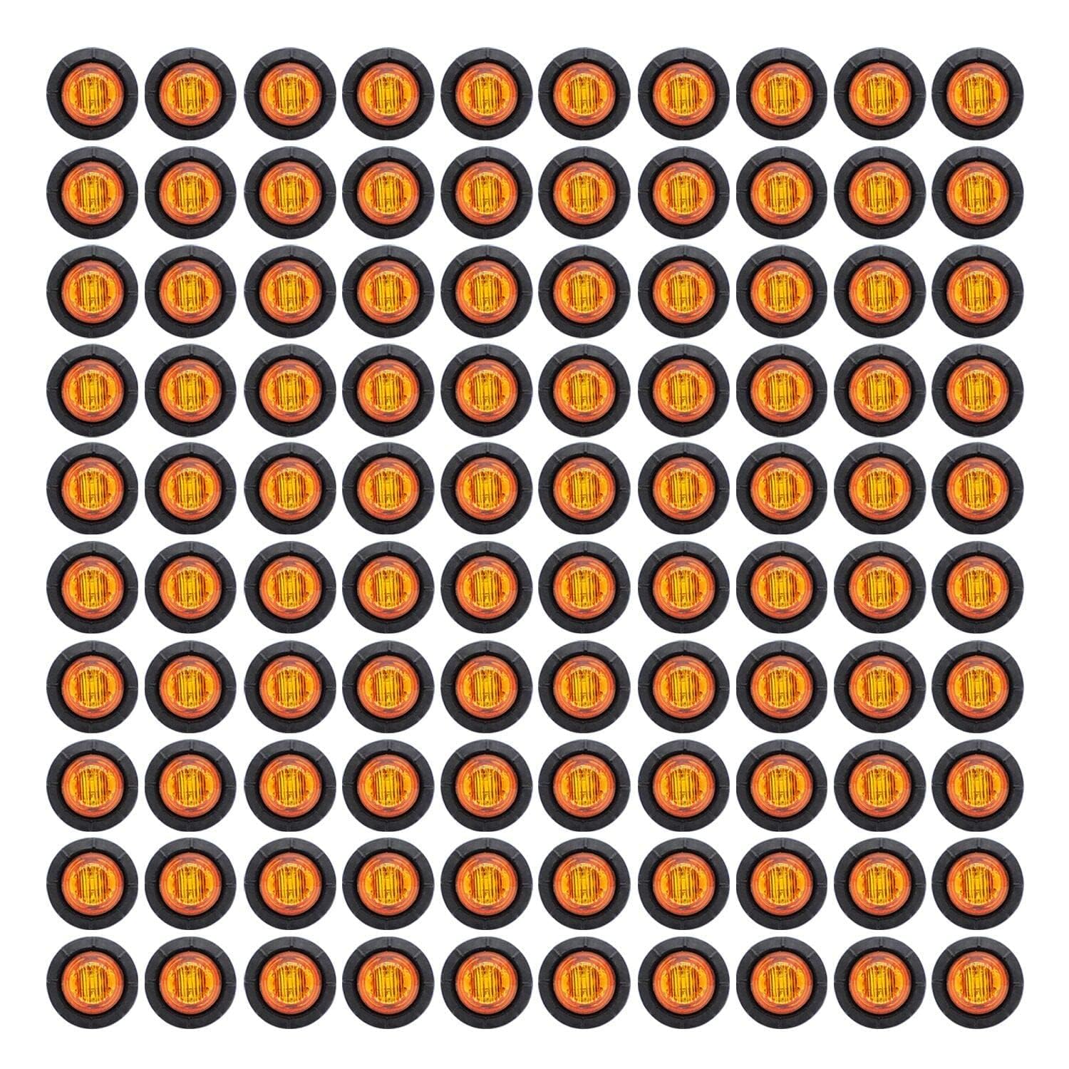 TMH amber LED clearance light 3/4 inch enhances trailer visibility and safety.