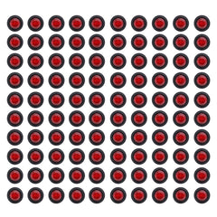 TMH 3/4-inch red LED marker light front view enhances trailer visibility.